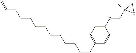 4-(12-Tridecenyl)phenyl 2-methylglycidyl ether,,结构式