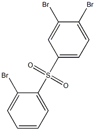 3,4-Dibromophenyl 2-bromophenyl sulfone,,结构式