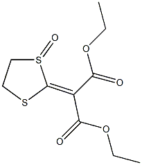 2-(1,3-ジオキソ-1,3-ジエトキシプロパン-2-イリデン)-1,3-ジチオラン1-オキシド 化学構造式