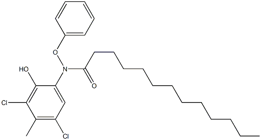 2-(2-Undecylphenoxyacetylamino)-4,6-dichloro-5-methylphenol