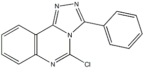 3-(フェニル)-5-クロロ-1,2,4-トリアゾロ[4,3-c]キナゾリン 化学構造式