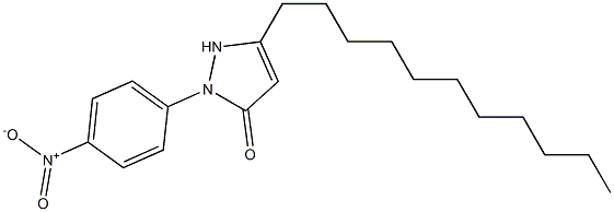 1-(4-Nitrophenyl)-3-undecyl-5(2H)-pyrazolone Struktur