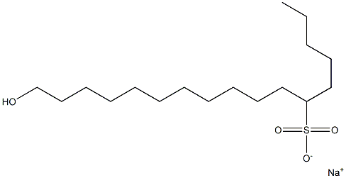 17-Hydroxyheptadecane-6-sulfonic acid sodium salt|