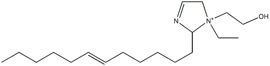2-(6-Dodecenyl)-1-ethyl-1-(2-hydroxyethyl)-3-imidazoline-1-ium,,结构式