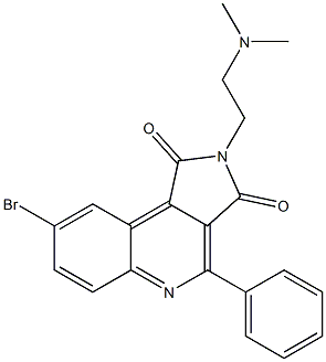 2-[2-(Dimethylamino)ethyl]-8-bromo-4-phenyl-2H-pyrrolo[3,4-c]quinoline-1,3-dione|