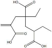1-Hexene-2,4,6-tricarboxylic acid 4,6-diethyl ester Struktur