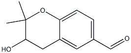 3,4-Dihydro-2,2-dimethyl-3-hydroxy-2H-1-benzopyran-6-carbaldehyde Structure