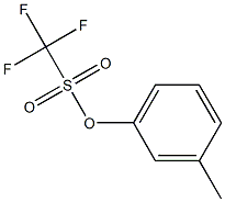 Trifluoromethanesulfonic acid 3-methylphenyl ester 结构式