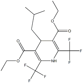 1,4-Dihydro-2,6-bis(trifluoromethyl)-4-isobutylpyridine-3,5-dicarboxylic acid diethyl ester