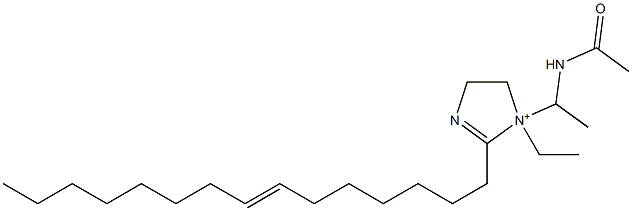 1-[1-(Acetylamino)ethyl]-1-ethyl-2-(7-pentadecenyl)-2-imidazoline-1-ium,,结构式