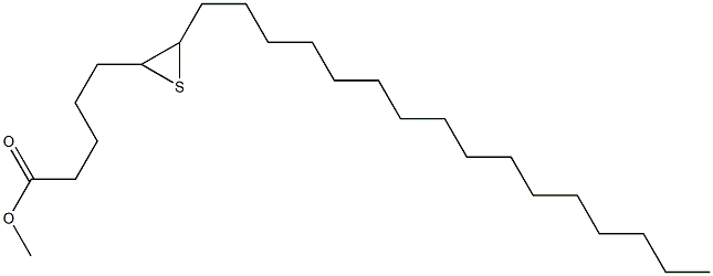 6,7-Epithiotricosanoic acid methyl ester Structure