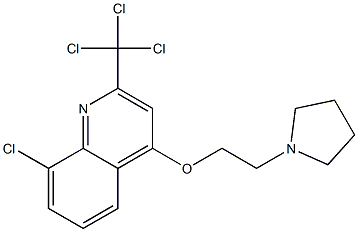 2-Trichloromethyl-4-[2-(1-pyrrolidinyl)ethoxy]-8-chloroquinoline