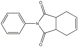 N-フェニル-4-シクロヘキセン-1,2-ジカルボイミド 化学構造式