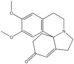 5,6,8,9-Tetrahydro-11,12-dimethoxy-1H-indolo[7a,1-a]isoquinolin-3(2H)-one,,结构式