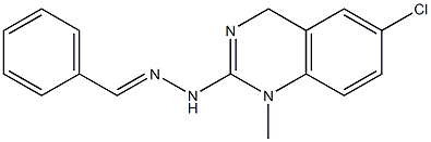 Benzaldehyde [[6-chloro-1,4-dihydro-1-methylquinazolin]-2-yl]hydrazone Struktur