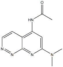 N-[7-(Dimethylamino)pyrido[2,3-c]pyridazin-5-yl]acetamide Structure