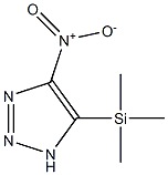 4-ニトロ-5-(トリメチルシリル)-1H-1,2,3-トリアゾール 化学構造式