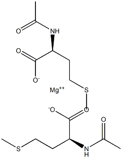 Bis[(S)-2-(acetylamino)-4-(methylthio)butanoic acid]magnesium salt Struktur