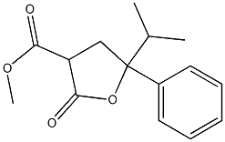 Tetrahydro-2-oxo-5-phenyl-5-isopropylfuran-3-carboxylic acid methyl ester