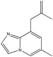 6-Methyl-8-(2-methylenepropyl)imidazo[1,2-a]pyridine Structure