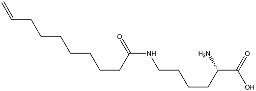 N6-(9-Decenoyl)lysine Struktur