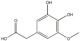 3,4-Dihydroxy-5-methoxyphenylacetic acid 结构式