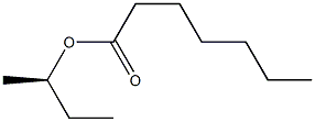 (-)-Heptanoic acid (R)-sec-butyl ester Struktur