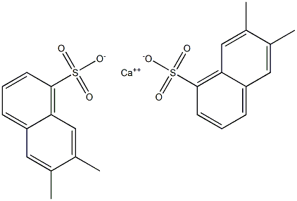 Bis(6,7-dimethyl-1-naphthalenesulfonic acid)calcium salt Struktur