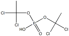 Phosphoric acid hydrogen bis(1,1-dichloroethyl) ester,,结构式