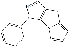 3,7-Dihydro-3-phenyl-2,3,3b-triaza-3bH-cyclopenta[a]pentalene Struktur