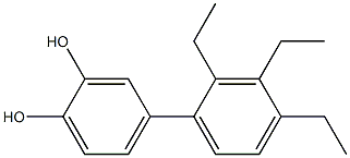 4-(2,3,4-Triethylphenyl)benzene-1,2-diol