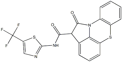 N-(5-Trifluoromethyl-2-thiazolyl)-1,2-dihydro-1-oxopyrrolo[3,2,1-kl]phenothiazine-2-carboxamide|