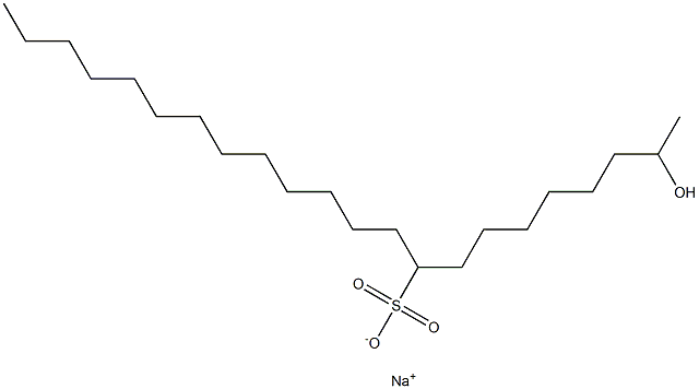 2-Hydroxydocosane-9-sulfonic acid sodium salt