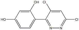 4-(4,6-Dichloro-3-pyridazinyl)resorcinol Structure