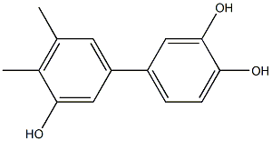 4',5'-Dimethyl-1,1'-biphenyl-3,3',4-triol 结构式