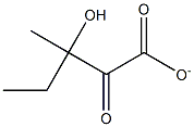 3-Hydroxy-3-methyl-2-oxopentanoic acid anion 结构式