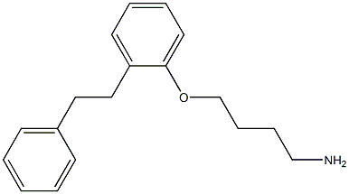 4-[2-(2-Phenylethyl)phenoxy]butan-1-amine Struktur