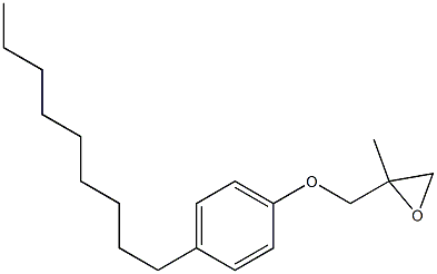 4-Nonylphenyl 2-methylglycidyl ether Structure