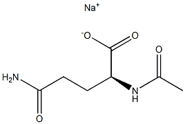 N2-Acetyl-L-glutamine sodium salt 结构式