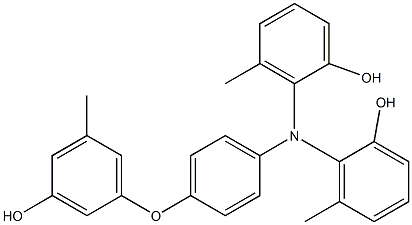  N,N-Bis(2-hydroxy-6-methylphenyl)-4-(3-hydroxy-5-methylphenoxy)benzenamine