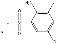 2-Amino-5-chloro-3-methylbenzenesulfonic acid potassium salt Structure