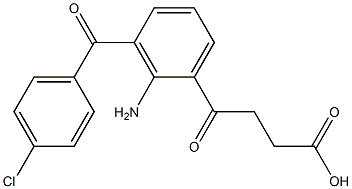  4-[2-Amino-3-(4-chlorobenzoyl)phenyl]-4-oxobutyric acid