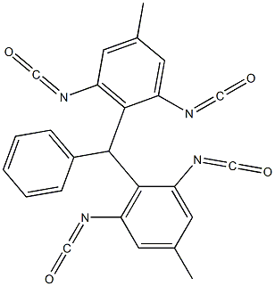 Bis(2,6-diisocyanato-4-methylphenyl)phenylmethane,,结构式
