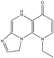 1-Ethylimidazo[1,2-a]pyrido[3,2-e]pyrazin-4(5H)-one,,结构式