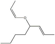 (E)-4-[(Z)-1-Propenyloxy]-2-octene Structure