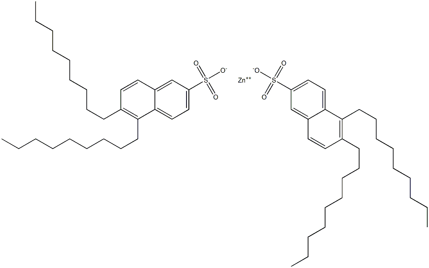 Bis(5,6-dinonyl-2-naphthalenesulfonic acid)zinc salt,,结构式