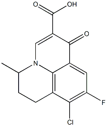 6,7-Dihydro-9-fluoro-5-methyl-8-chloro-1-oxo-1H,5H-benzo[ij]quinolizine-2-carboxylic acid