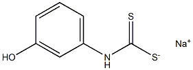 m-Hydroxyphenyldithiocarbamic acid sodium salt 结构式