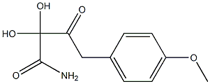 Dihydroxy[(4-methoxyphenyl)acetyl]acetamide Structure