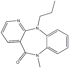 6,11-Dihydro-6-methyl-11-propyl-5H-pyrido[2,3-b][1,5]benzodiazepin-5-one Structure